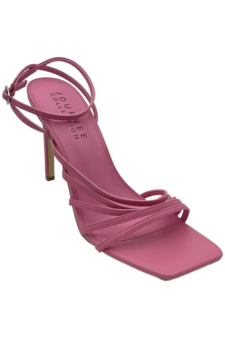 Journee Collection Women's Louella Heels Bubblegum Pink - Medium
